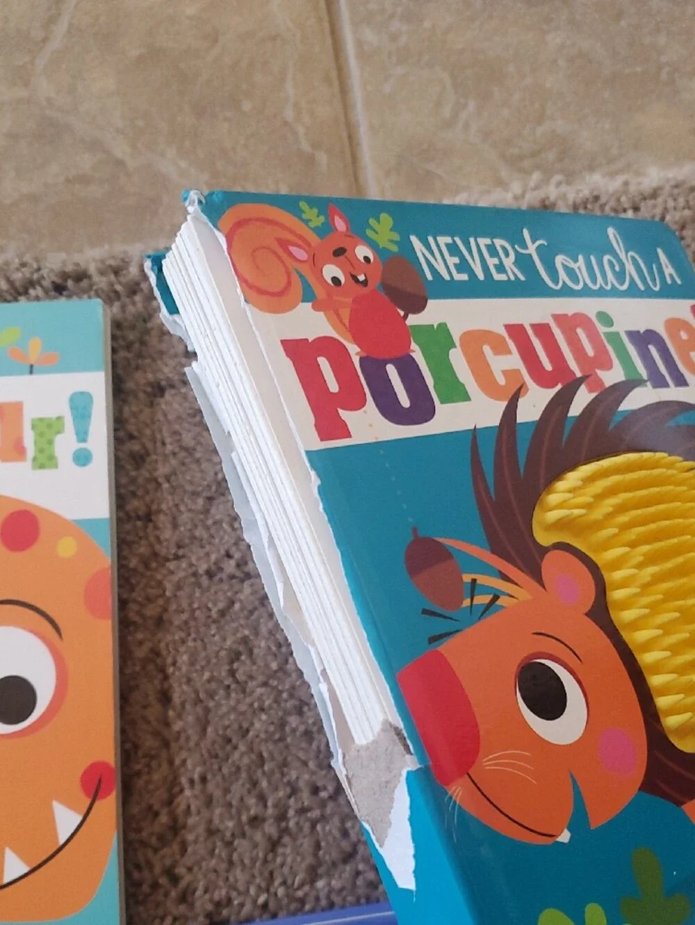 Never Touch a Dinosaur! Interactive Kids Toy Books - Green